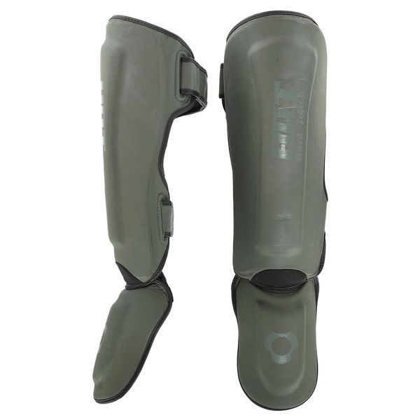 Защита голени и стопы Муай Тай, ММА, Кикбоксинг кожаная HARD TOUCH BO-4229 S-XL цвета в ассортименте S BO-4229 фото