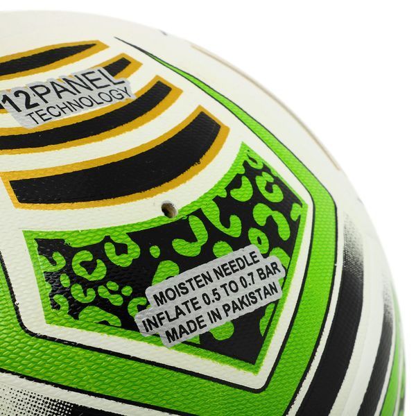 М'яч футбольний HIBRED SOCCER STAR FB-5463 №5 PU білий-зелений FB-5463 фото