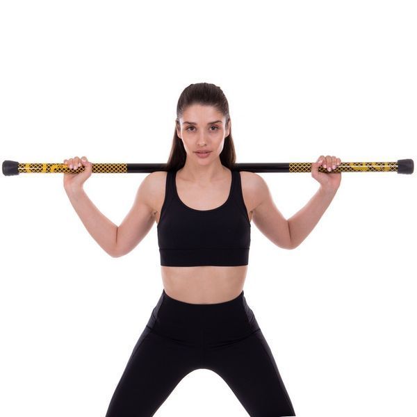 Бодибар Body Bar Zelart FI-2611-2 вес 2кг черный-желтый FI-2611-2 фото