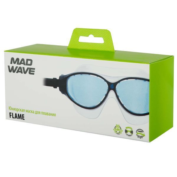 Очки-маска для плавания юниорские MadWave FLAME MASK JUNIOR M046103 цвета в ассортименте M046103 фото