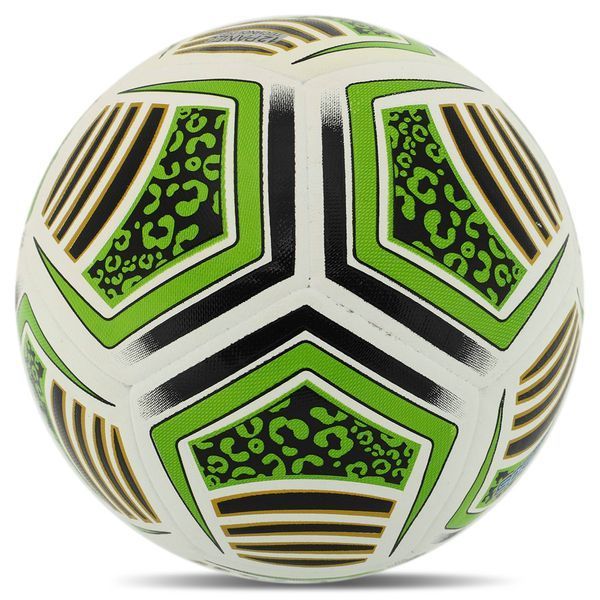 М'яч футбольний HIBRED SOCCER STAR FB-5463 №5 PU білий-зелений FB-5463 фото