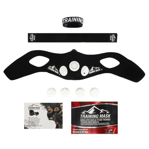 Маска тренировочная дыхательная для кроссфита Training Mask SP-Sport FI-6214 черный FI-6214 фото