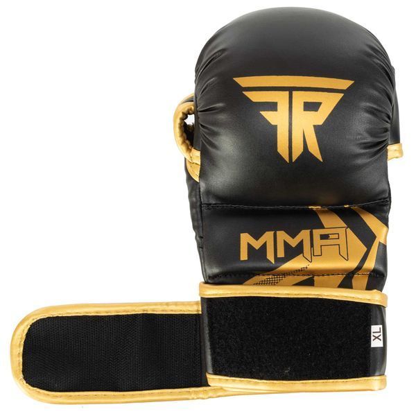 Перчатки Крабы спаринговые для MMA FISTRAGE VL-5521 S-XL черный-золотой L VL-5521 фото