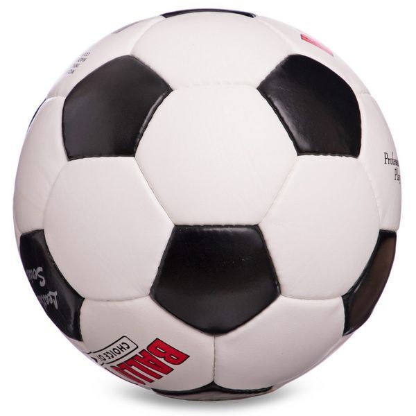 М'яч футбольний BALLONSTAR FB-0173 Leather №5 білий-чорний FB-0173 фото