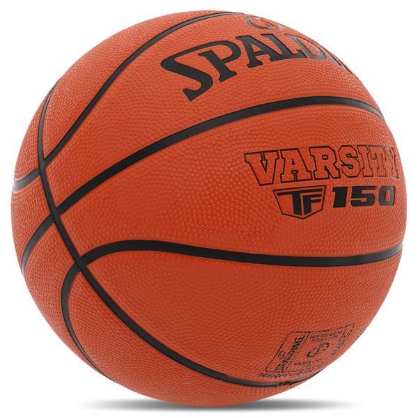 Мяч баскетбольный резиновый SPALDING TF-150 VARSITY 84421Y5 размер 5 оранжевый 84421Y5 фото