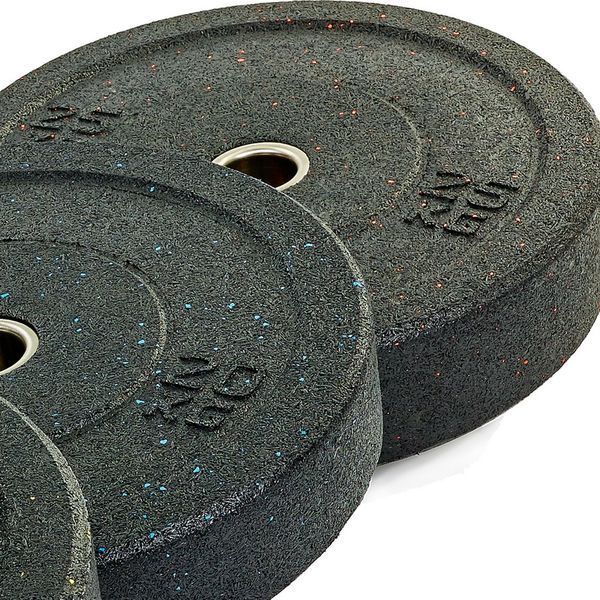 Бамперные диски из структурной резины Bumper Plates RAGGY Record TA-5126-25 51мм 25кг черный черный TA-5126-25 фото