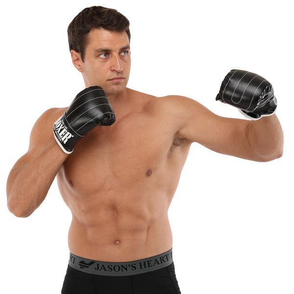 Снарядные перчатки-блинчики для бокса искусственная кожа BOXER 2015 размер L цвета в ассортименте L 2015 фото