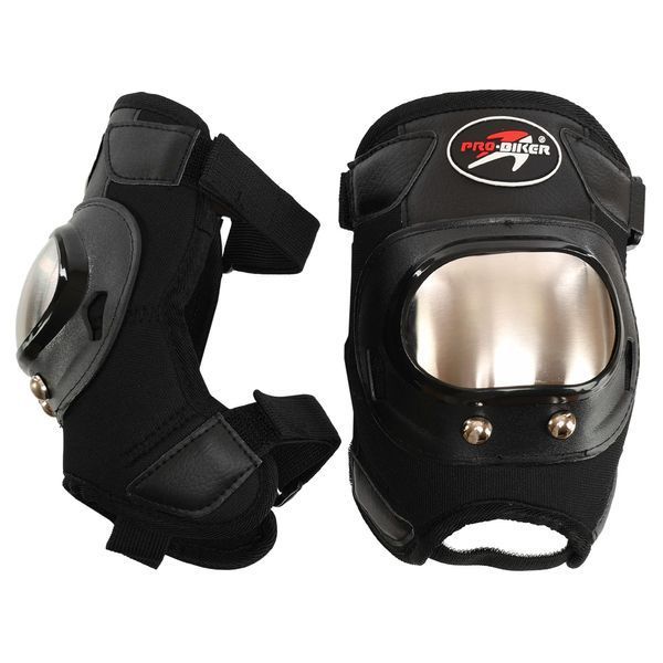 Комплект мотозащиты наколенники и налокотники PRO-BIKER M-9334 черный-желтый M-9334 фото