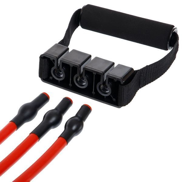 Эспандер трубчатый с ручками с дверным фиксатором SP-Sport Resistance Band 8021-30-170 30LB d-12мм l-170см красный 8021-30-170 фото