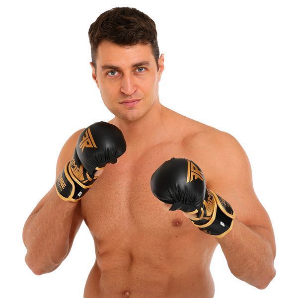 Перчатки Крабы спаринговые для MMA FISTRAGE VL-5521 S-XL черный-золотой L VL-5521 фото