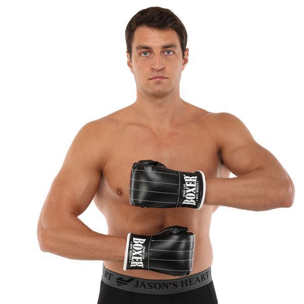 Снарядные перчатки-блинчики для бокса искусственная кожа BOXER 2015 размер L цвета в ассортименте L 2015 фото