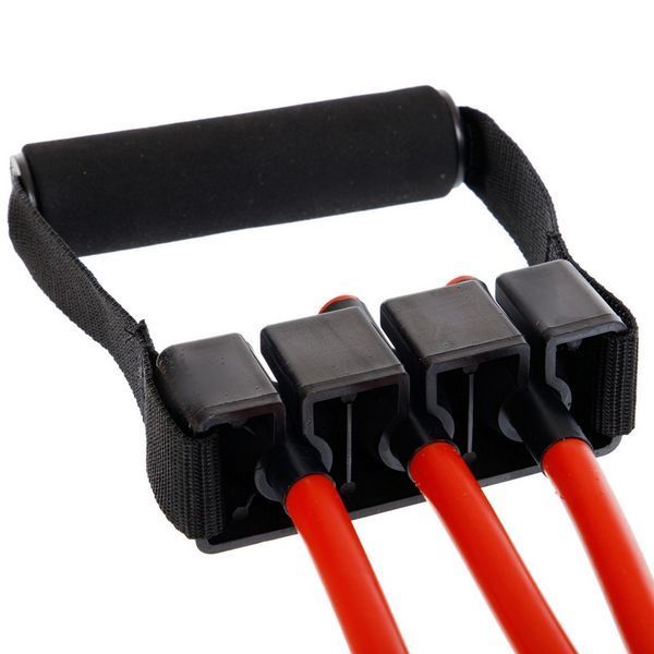 Эспандер трубчатый с ручками с дверным фиксатором SP-Sport Resistance Band 8021-30-170 30LB d-12мм l-170см красный 8021-30-170 фото