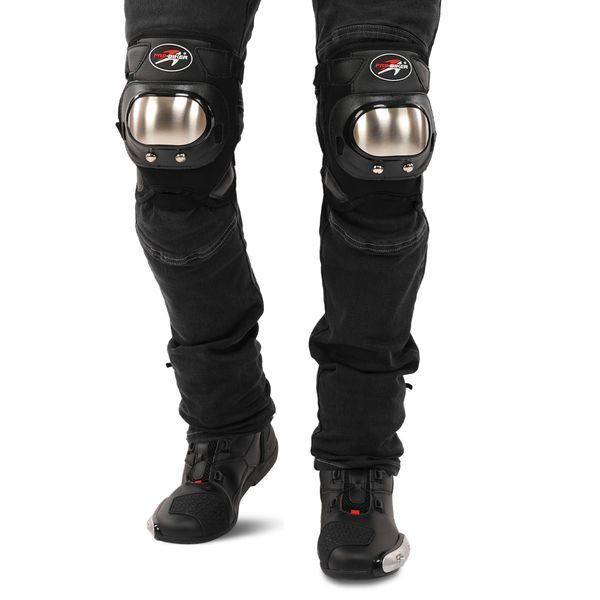 Комплект мотозащиты наколенники и налокотники PRO-BIKER M-9334 черный-желтый M-9334 фото