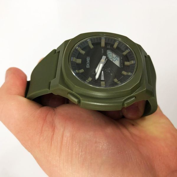 Часы наручные мужские SKMEI 2091AGWT, армейские часы противоударные, военные тактические часы ws97957 фото
