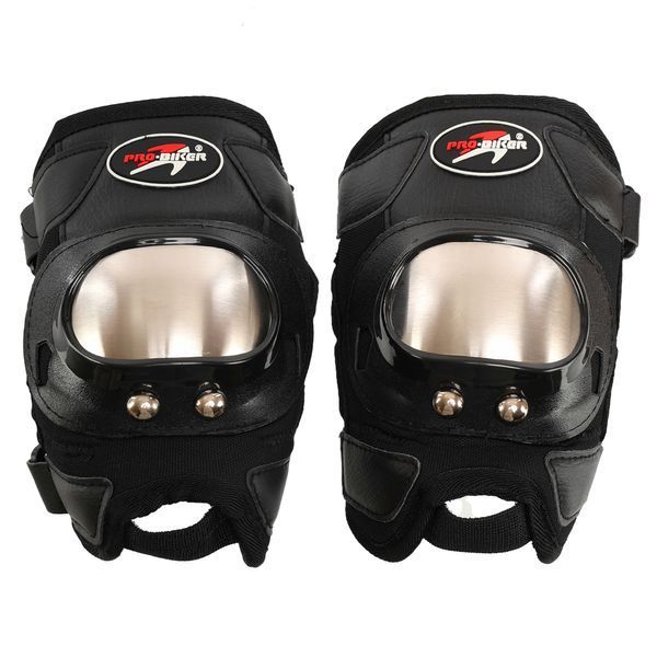 Комплект мотозащиты наколенники и налокотники PRO-BIKER M-9334 черный-желтый M-9334 фото