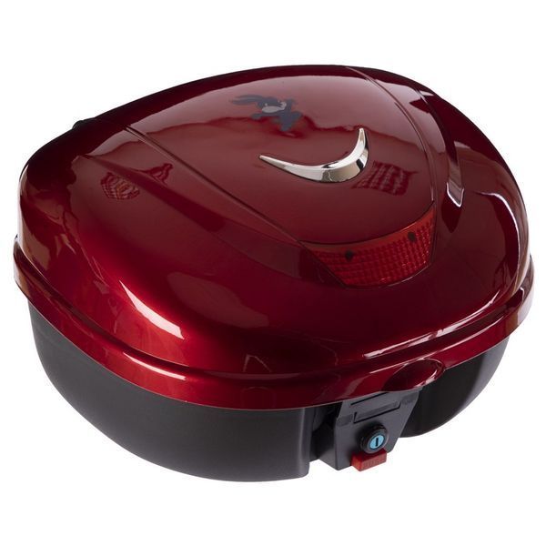 Кофр центральный задний для мотоцикла пластиковый Top Case BUOTAI ZH-996 1шт 40x28x41см черный-красный ZH-996 фото