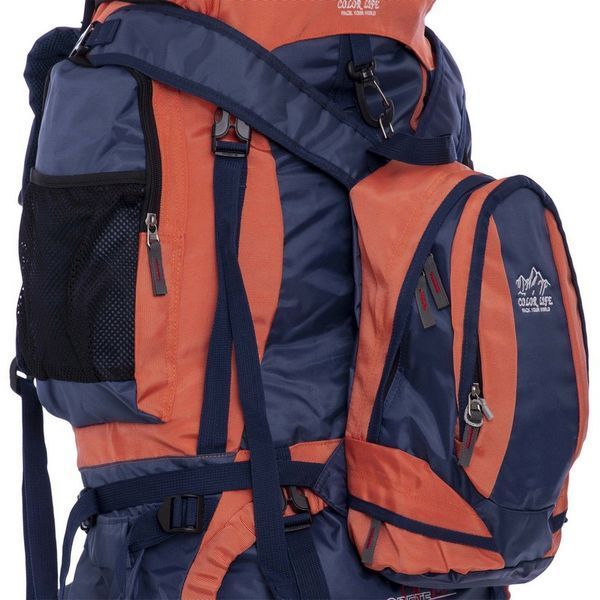 Рюкзак туристический 2в1 COLOR LIFE 159 90+10л цвета в ассортименте 159 фото