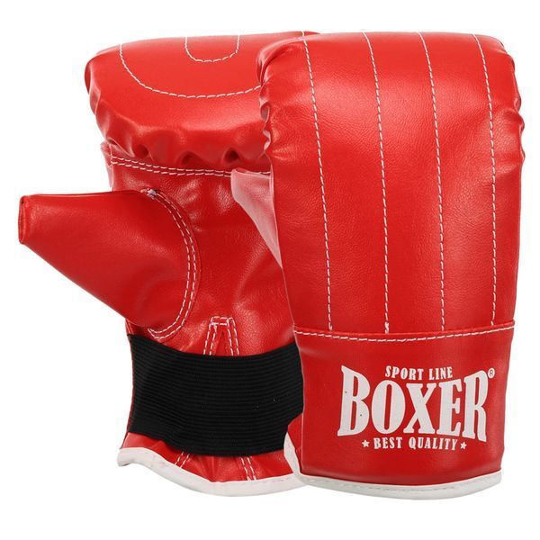 Снарядные перчатки-блинчики для бокса искусственная кожа BOXER 2015 размер L цвета в ассортименте L 2015 фото