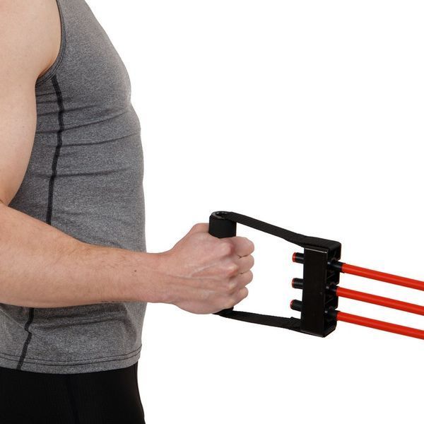 Эспандер трубчатый с ручками с дверным фиксатором SP-Sport Resistance Band 8021-30-170 30LB d-12мм l-170см красный 8021-30-170 фото