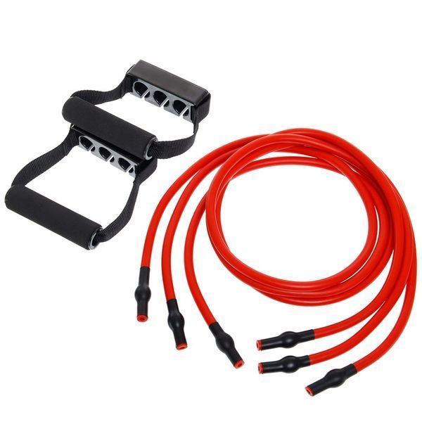 Эспандер трубчатый с ручками с дверным фиксатором SP-Sport Resistance Band 8021-30-170 30LB d-12мм l-170см красный 8021-30-170 фото