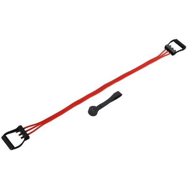 Эспандер трубчатый с ручками с дверным фиксатором SP-Sport Resistance Band 8021-30-170 30LB d-12мм l-170см красный 8021-30-170 фото