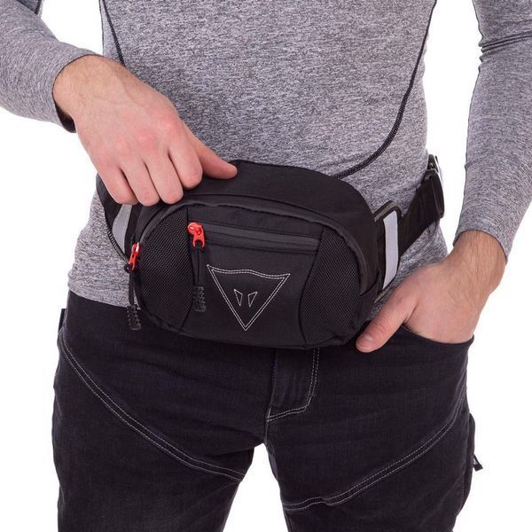 Сумка на пояс через плечо бананка DAINESE MS-7002 черный MS-7002 фото