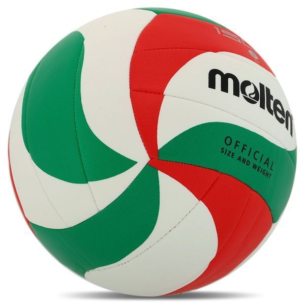 Мяч волейбольный MOLTEN V5M1500 №5 PVC белый-зеленый-красный V5M1500 фото