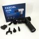 Акумуляторний масажер Fascial Gun KH-320 портативний ручний ударний м'язовий пістолет 4 насадки чорний ws15677 фото 24