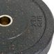 Бамперные диски из структурной резины Bumper Plates RAGGY Record TA-5126-25 51мм 25кг черный черный TA-5126-25 фото 2