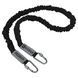 Эспандер трубчатый с карабином в защитном рукаве RESISTANCE TUBE WITH COVER EZOUS K-05-M нагрузка средняя черный K-05-M фото 2