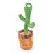 Танцующий кактус поющий 120 песен с подсветкой Dancing Cactus TikTok игрушка Повторюшка кактус ws24354 фото 7