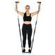 Эспандер трубчатый с карабином в защитном рукаве RESISTANCE TUBE WITH COVER EZOUS K-05-M нагрузка средняя черный K-05-M фото 8