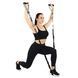 Эспандер трубчатый с карабином в защитном рукаве RESISTANCE TUBE WITH COVER EZOUS K-05-M нагрузка средняя черный K-05-M фото 9