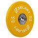 Бамперні диски гумові Zelart TA-7798-15 50.6&plusmn;0.2мм 15кг жовтий TA-7798-15 фото 3