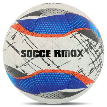 М'яч футбольний SOCCERMAX FB-4212 №5 PU білий-синій FB-4212 фото