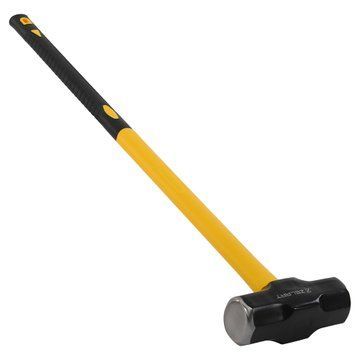 Кувалда стальная молот для кроссфита GYM HAMMER Zelart TA-9635-12LB 12LB (5,4кг) черный-желтый TA-9635-12LB фото