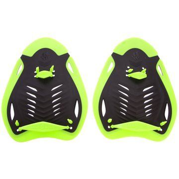 Лопатки для плавания ласты для рук MadWave ERGO M074702 S-L черный-зеленый M074702 фото