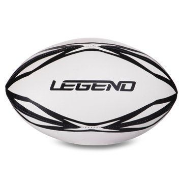 Мяч для регби детский LEGEND R-3299 размер 3 белый-черный R-3299 фото