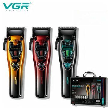 Акумуляторна машинка для стрижки VGR V-668, 3 змінні кольори корпусу ws49493 фото