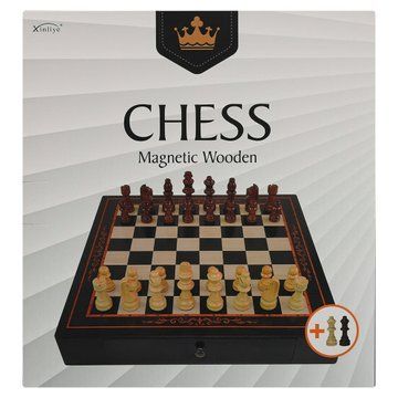 Шахматы настольная игра деревянные на магнитах Xinliye W3301M размер 24см x 24 х 2см W3301M фото
