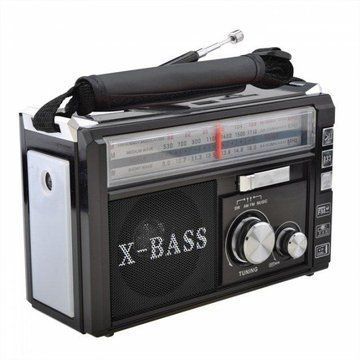 Радиоприёмник портативное радио Golon RX-381 аккумуляторный ретро колонка usb sd mp3 fm. Цвет: черный ws46321-3 фото