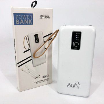 Power Bank зарядное устройство на солнечной батарее 10000mAh с индикатором заряда. Цвет: белый ws53595-1 фото