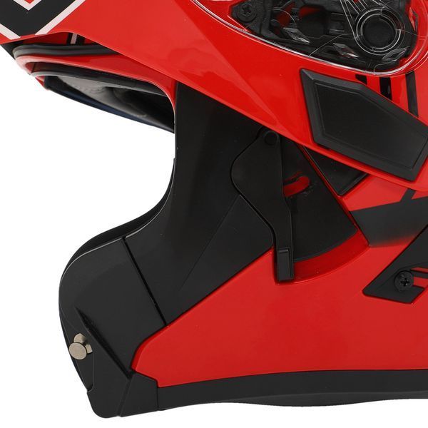 Мотошлем модуляр (flip-up) QKE M-8520 M-XL красный M M-8520 фото