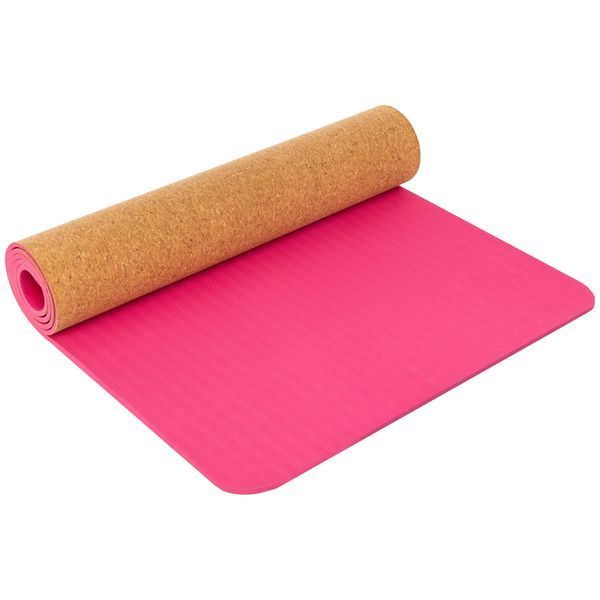 Килимок для йоги Пробковий каучуковий двошаровий Yoga mat SP-Sport FI-2433 183x61x0,6см кольори в асортименті FI-2433 фото