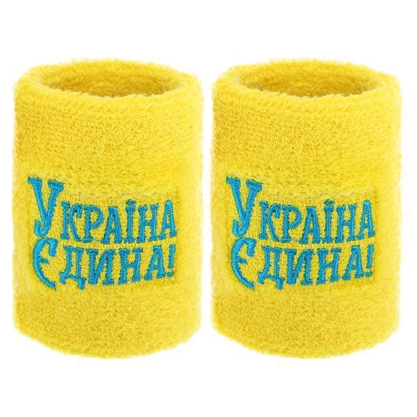Напульсник спортивный махровый впитывающий влагу УКРАЇНА Єдина BC-9279 1шт цвета в ассортименте BC-9279 фото