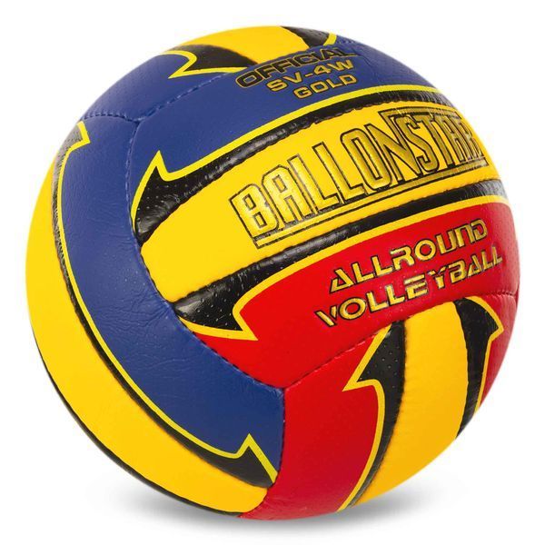 Мяч волейбольный BALLONSTAR LG2056 №5 PU красный-синий-желтый LG2056 фото