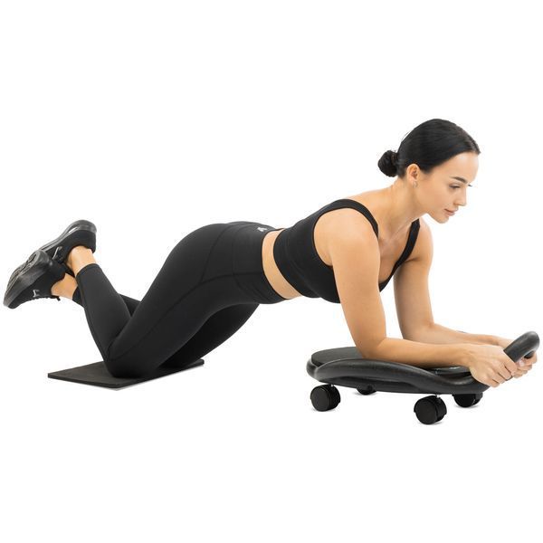 Платформа для пресса с подушкой для ног Abdominal wheel LiveUp LP8346 размер 60х52,5х22см черный LP8346 фото