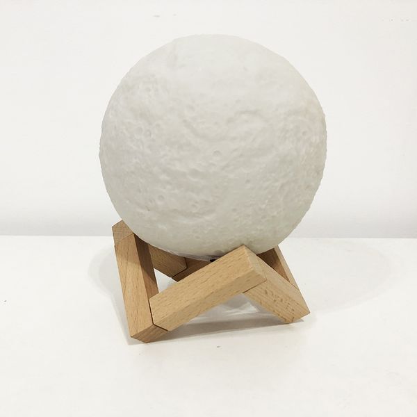 Ночник светящаяся луна Moon Lamp 18 см, Ночник детский для комнаты, Детский ночник безопасный для ребенка ws35123-1 фото