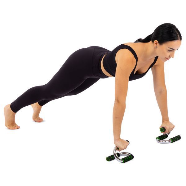 Упоры для отжиманий 2штуки SP-Sport FI-3971 PUSH-UP BAR 11x21см серый-черный-красный FI-3971 фото