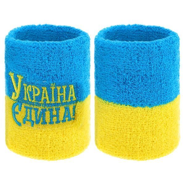 Напульсник спортивный махровый впитывающий влагу УКРАЇНА Єдина BC-9279 1шт цвета в ассортименте BC-9279 фото
